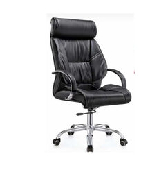 Fauteuil Directeur en cuir fleur noir